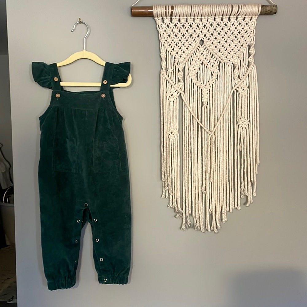 Green overall jumpsuit